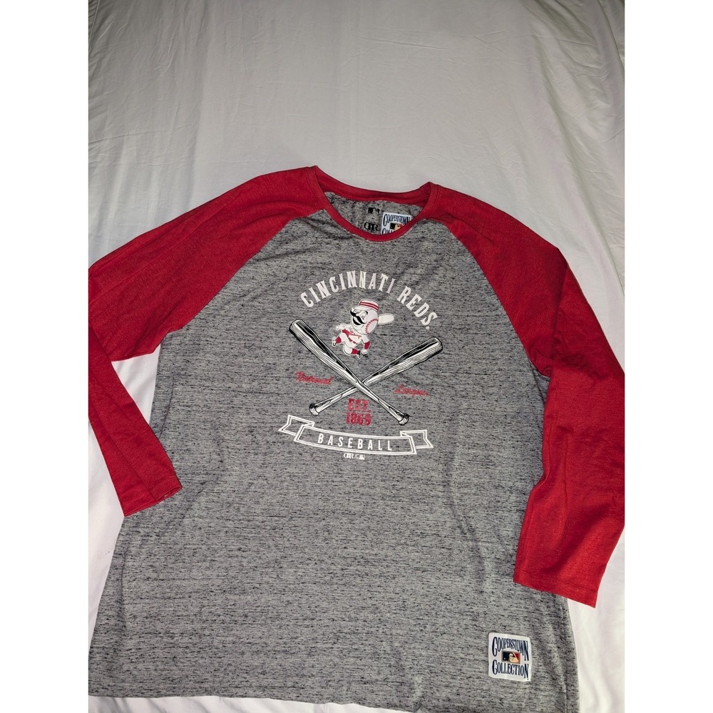 MLB Darius Rucker Cooperstown Collection Mens 2XL Cincinnati Reds Graphic Tshirt
